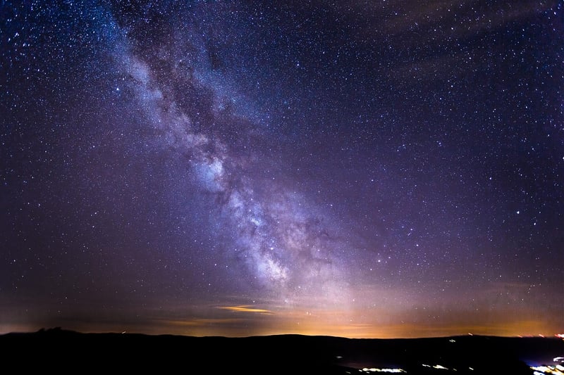 Group of friends stargazing